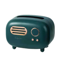 Taschentuchbox in Retro-Radioform für Küche, Badezimmer, Schminktisch