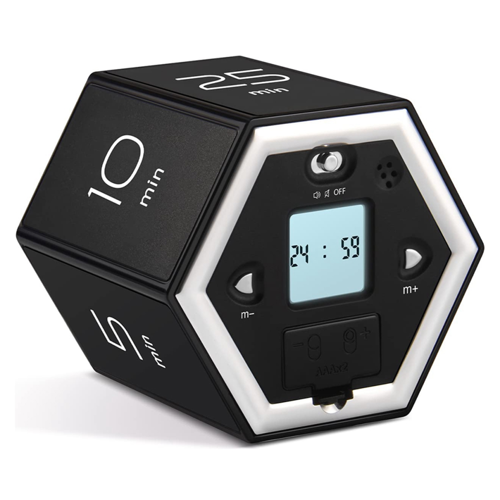 Hexagon Flip Timer Mit Stumm- Und Alarmfunktion - KüChe Einfach Zu Bedienen -Ti-image