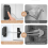Refrigerator Lock (2 Pack), Heavy Duty Combination Fridge Child Safety 7