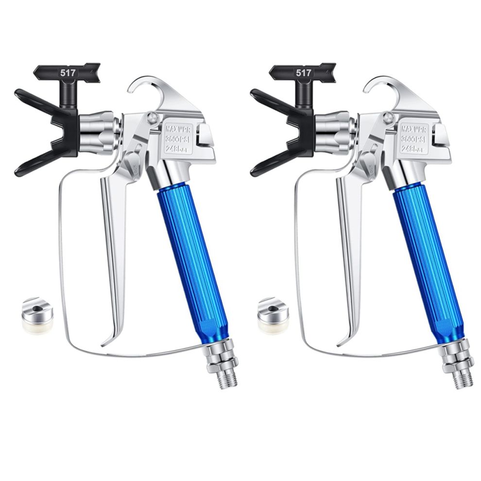 2Set Airless Paint High Pressure Sprayer With 517 Tip Swivel Joint For 4852461710082