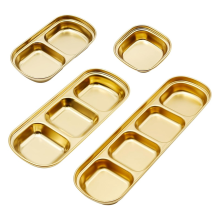 Pcs Edelstahl Sauce Gericht, Unterteilt Gewürz Soja Dip Platte,