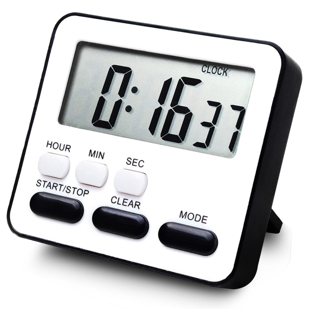 Kitchen Timer Count Down Up,Multifunctional Alarm Clock,Desk Clock,Bla