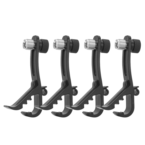 Clip per microfono antiurto per batteria 4 pezzi, kit regolabile e supporto per microfono per