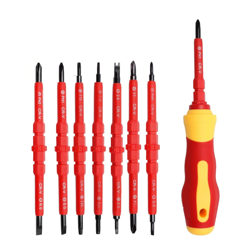 14In1 Insulated Screwdriver Set Magnetic Tool Kit Electrician Multifun-image-OPC-PJPY86N-NEW