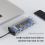6-i-1 M.2 SSD HUB USB C Dockingstation med Disk Storage 3.0 Type til 5