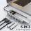 6-i-1 M.2 SSD HUB USB C Dockingstation med Disk Storage 3.0 Type til 4