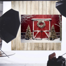 210cm x 150cm Weihnachten Hintergrund Tuch Tür Dekoration Foto Studio Ch