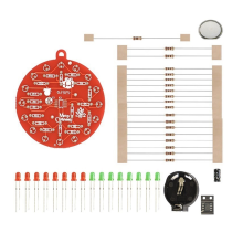 Rote Tafel Weihnachtsbaum NE555 Blinkende Lichter Hängeschaltung Spaß DIY