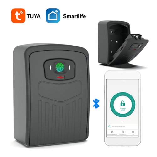 TUYA Smart Key Box Bluetooth Storage Lock Life App Wall Mount Security 2