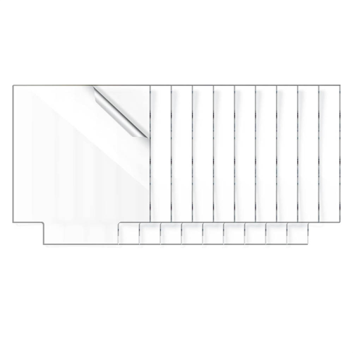 20 Pcs 2 mm Acrylic Blanks for Light Base Plastic Cast Clear Sheet Squ 2