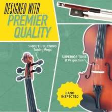 Violino 1/8 Violino, Instrumentos Musicais para Adultos Violino Infantil, com Disco Duro