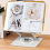 Book Stand for Reading-Adjustable Holder with 360Rotate Base & Foldab 6