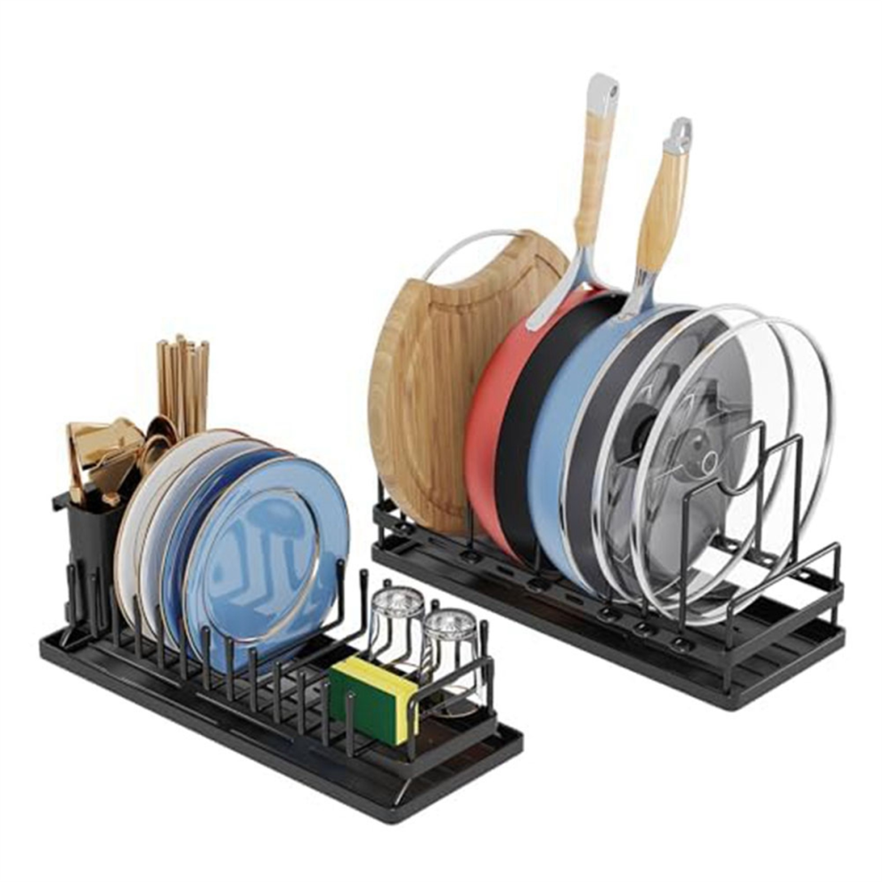 Escurreplatos Multifuncional De Acero Inoxidable Con Ollas Y Sartenes St-image
