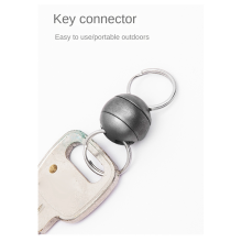Titanlegierung Schlüsselanhänger Universal Ball Schlüssel Zubehör Schnalle Swivel C