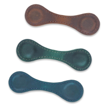 Magnetisches Lesezeichen aus Leder, Magnet-Lesezeichen, handgefertigt, 3 Stück, mehrfarbig