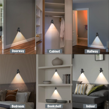 Sensor-Wandleuchten im 2er-Set, magnetische LED-Leuchten mit Bewegungserkennung