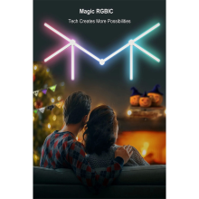 TuYa WIFI LED Smart Wandleuchte 5V USB Bar DIY Atmosphäre Nachtlicht Mu