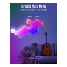 RGB Smart Light Board Sechseckige Lampe Innenatmosphäre Wand Voice Cont