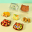 Bandeja de lixo de mesa transparente com formato de urso e osso para cuspir 11