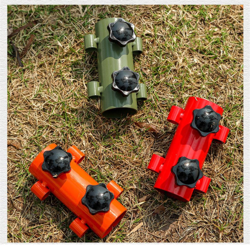 6PCS Awning Canopy Pole Fixed Tube Ground Bracket Windproof Adjustable 2
