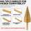 5Pcs Drill Bit Removable Cones Kindling Wood Splitting Logs Bits Heavy 8