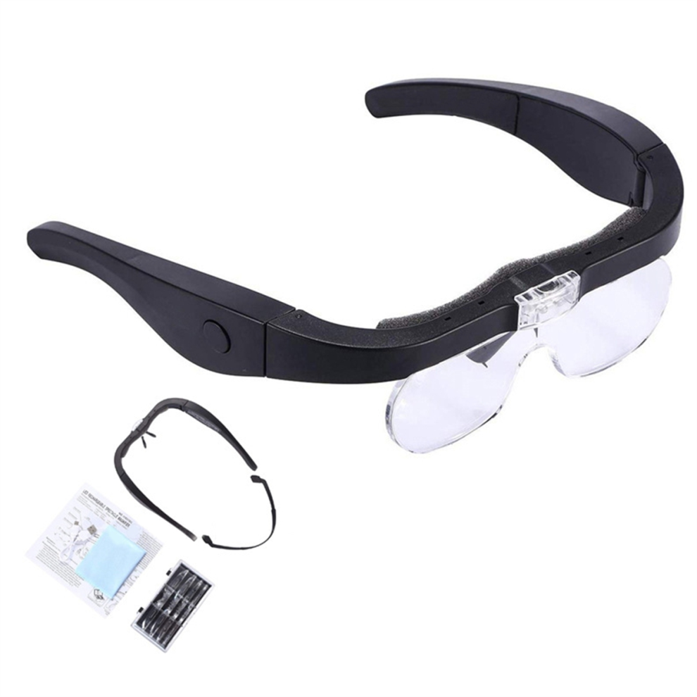 Typecat Rechargeable Magnifier, Head Eyeglass Magnifier For Reading And Hobbie