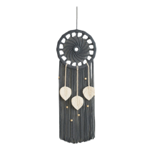 Traumfänger Boho Wanddekoration Catcher Makramee Hängend mit 3 gewebten Le