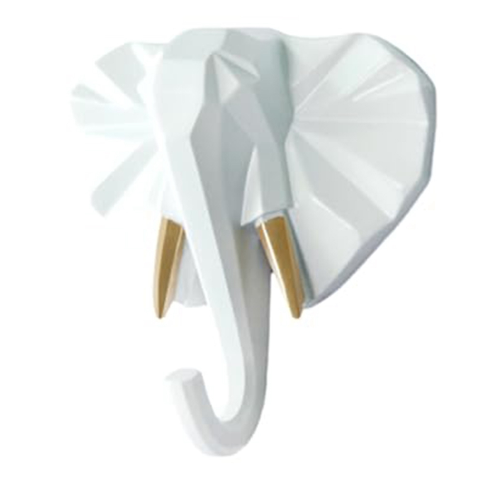 Sturdy Animal Head Coat Hook, Hanging Coat, Hat and Key, Resin Hook B-image-OPC-PJPYCZF-NEW