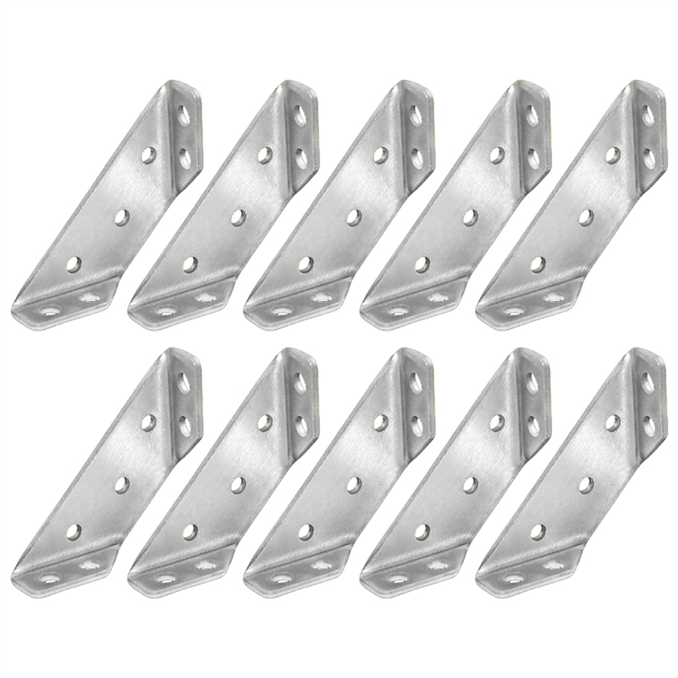 10Pcs Universal Furniture Corner Connector, Angle Fasten Connector Tri 4852461740324