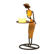Vintage Eisen Kerzenständer Dekoration Nordic Licht Luxus Candlelight Di
