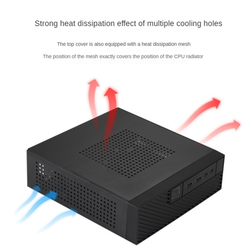 M06 Mini Desktop Case MINI-ITX PC Chassis Ευέλικτο και Αποδοτικό Βιομηχανικό 2