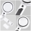Handlupe mit LED-Licht, beleuchtete Lupe R 8