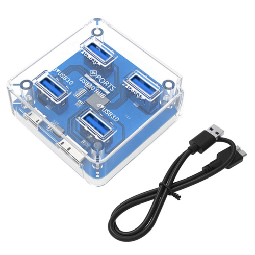 4XUSB3.0 Splitter HUB Laptop Desktop-Computer Hub Multi-Port USB Docki 1