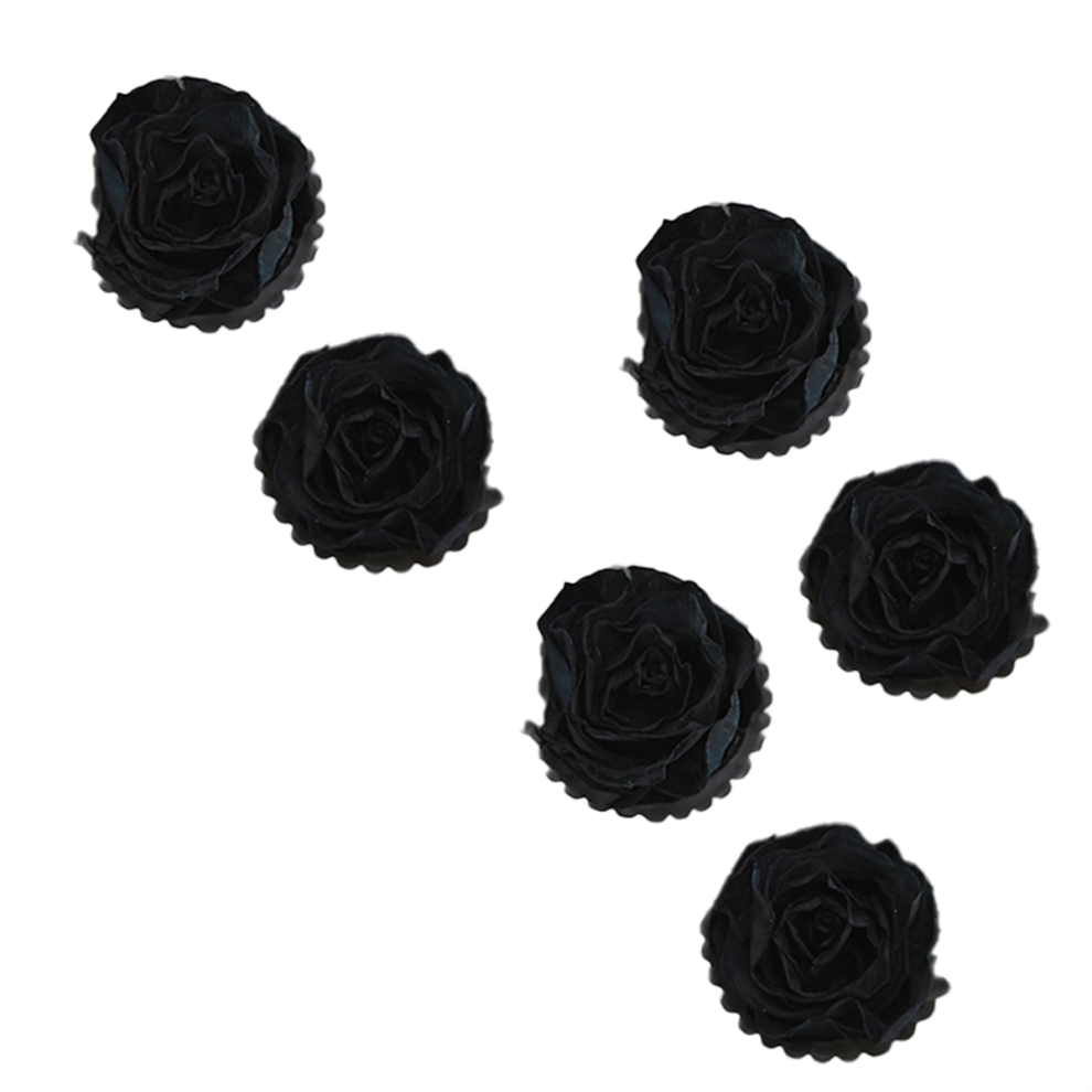 Piezas De Flores De Vida Preservadas De 5-6 Cm, Cabeza De Rosa, DecoracióN De Boda, Amante Mo-image