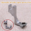 Adjustable Zipper Presser Foot Unilateral Feet for Single Needle Locks 7