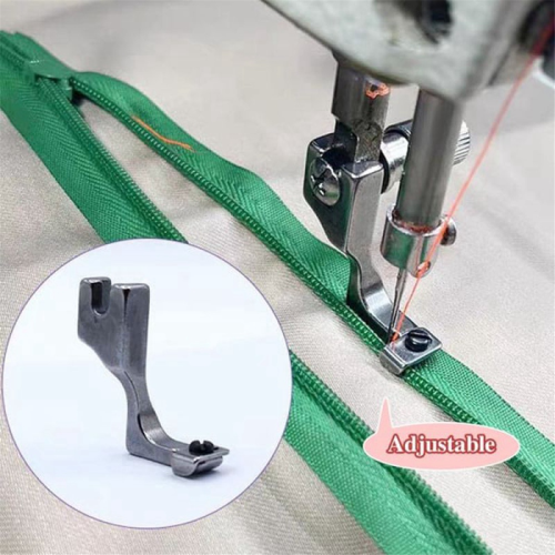 Adjustable Zipper Presser Foot Unilateral Feet for Single Needle Locks 2
