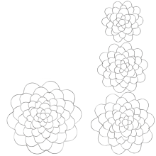 Blomsterarrangementholder 4 stk. trådarrangementsværktøj i rustfrit stål blomster