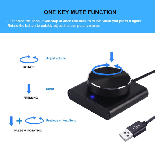 Bouton de réglage du volume USB sans perte pour haut-parleur d