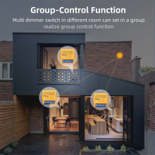 Graffiti Intelligenter ZigBee Dimmer Ein/Aus 2-Wege Dark Box Smart Switch