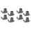 8 Pcs Walker Ski Glider Replacement Kit - Anti-Slip Plastic Walking Ai 2