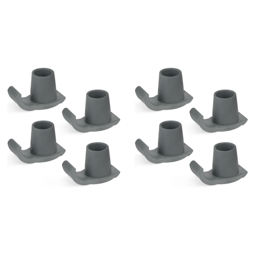 8 Pcs Walker Ski Glider Replacement Kit - Anti-Slip Plastic Walking Ai 1