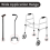 8 Pcs Walker Ski Glider Replacement Kit - Anti-Slip Plastic Walking Ai 3