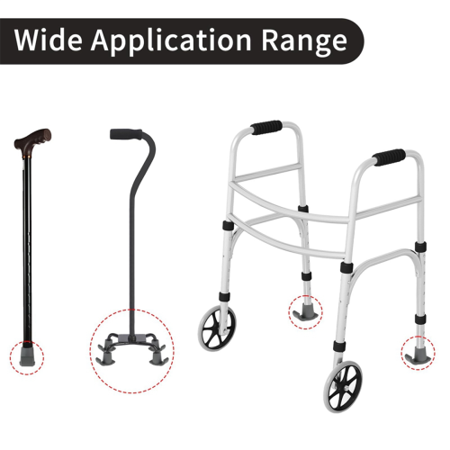 8 Pcs Walker Ski Glider Replacement Kit - Anti-Slip Plastic Walking Ai 2