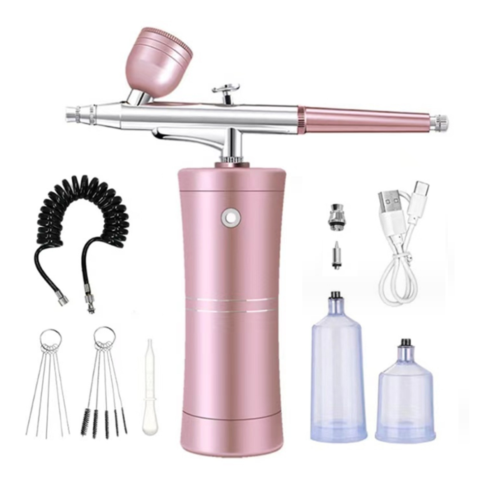 Airbrush Kit Cordless Mini With Compressor Set 0.3Mm Nozzle Portable M 4852461753362