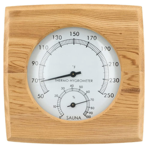 Træ sauna hygrotermograf, sauna termometer og hygrometer, indendørs 1