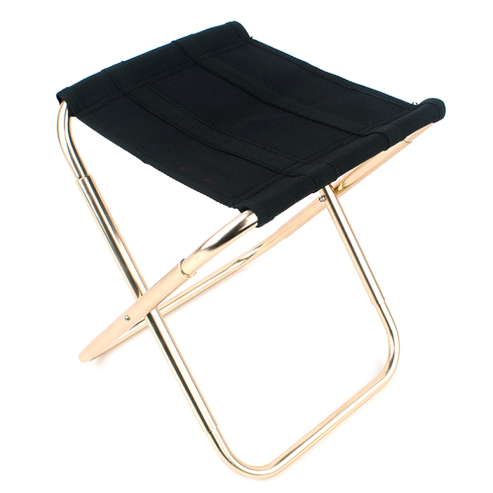 Outdoor Folding Camping Stool Golden Aluminum Alloy Chair with Bag Sea-image-OPC-PJPYG77-NEW