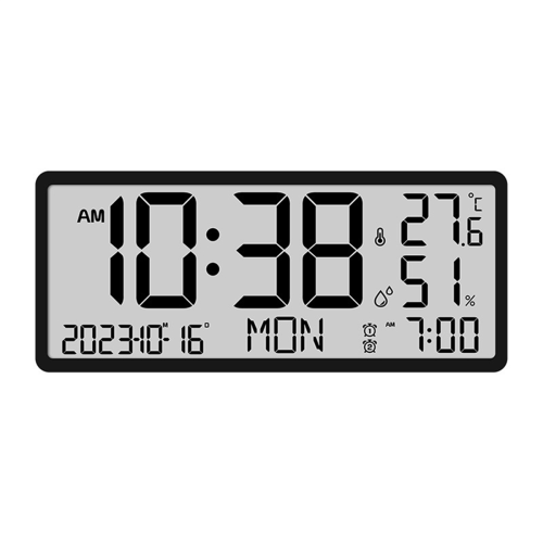 LCD-Digitalwecker mit Temperatursensor für Desktop und Wandmontage 2