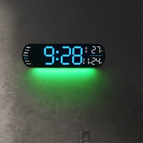 LCD-Digitalwecker, multifunktional, große LED-Wandanzeige, Alarm 1