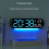 LCD-Digitalwecker, multifunktional, große LED-Wandanzeige, Alarm 5