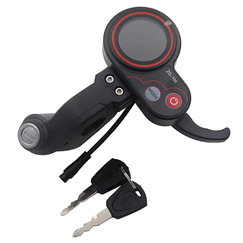 LCD Display ZQ-100 Electric Scooter with Locking Instrument Dashboard 2
